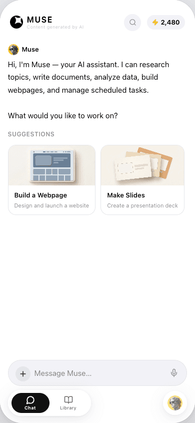 Muse Mobile Demo